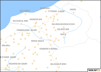 map of Douar Ouled Ghazi